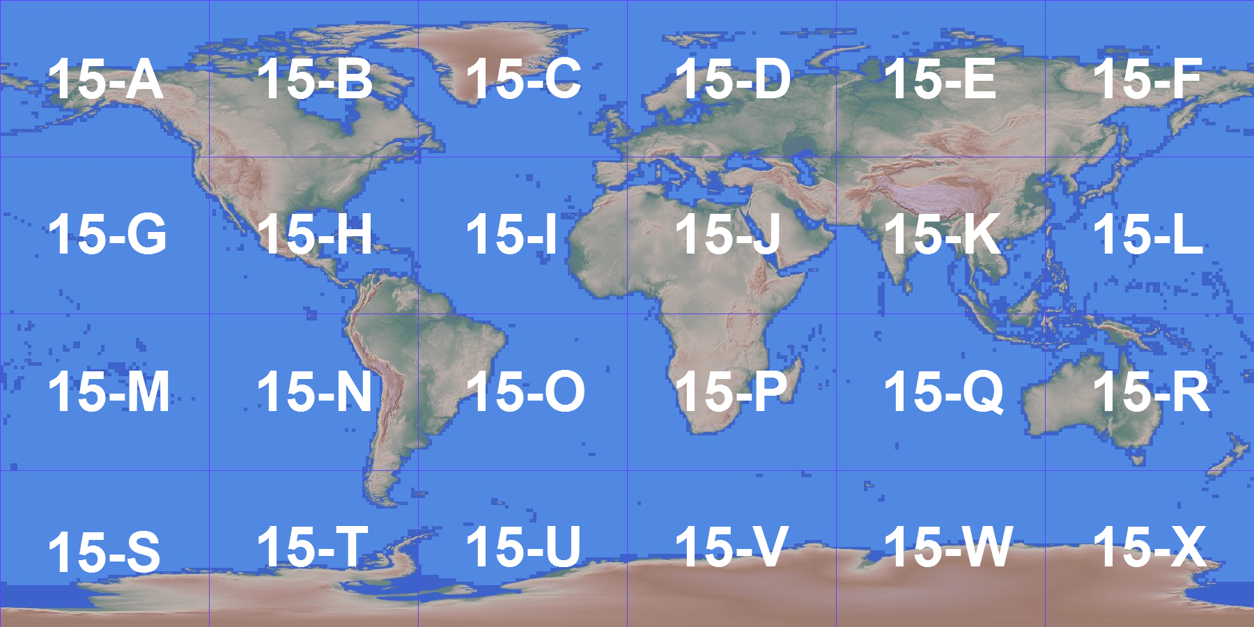 SRTM15数据索引
