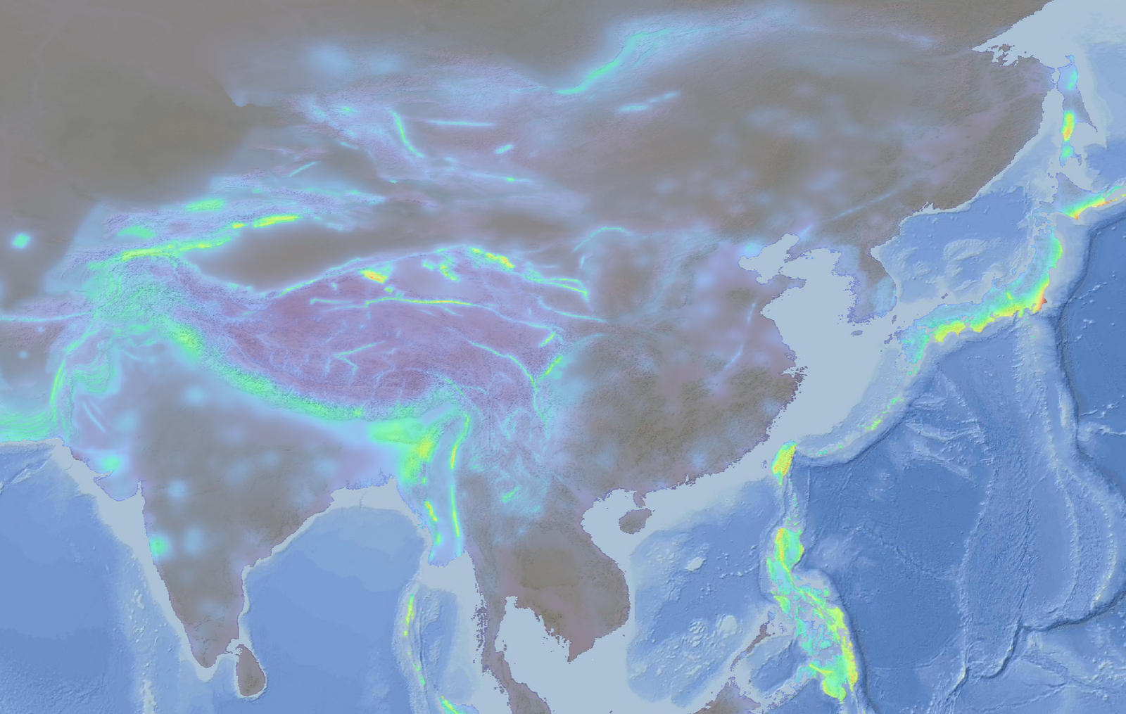 GEM地震危险性地图